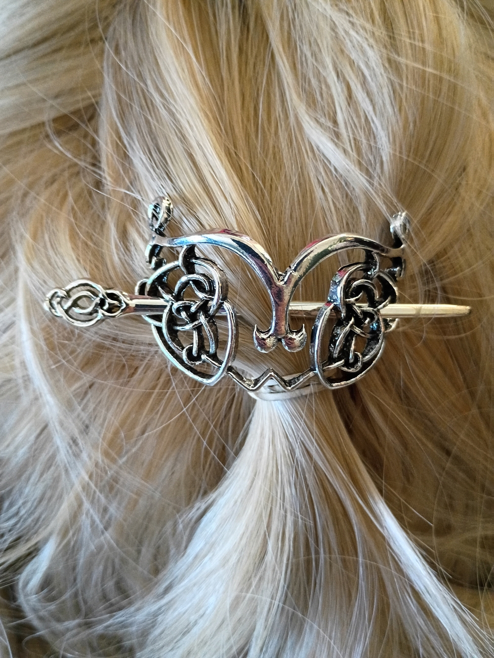 * NWOT* Silver Celtic Knot Hair Pin- Women Accessories